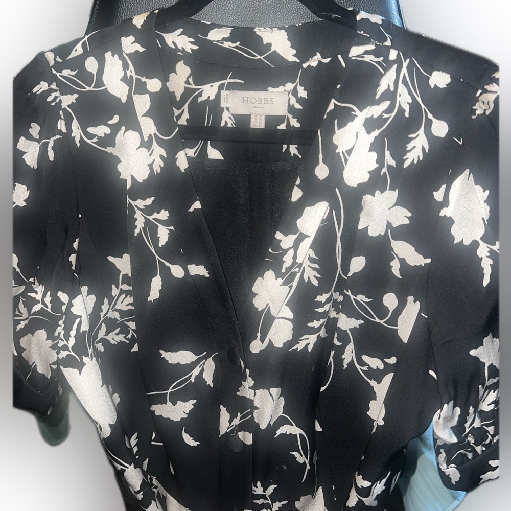 Black and White Floral Dress